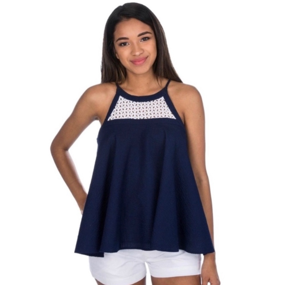 🛍️ Lauren James Blue Shirt size L 🛍️